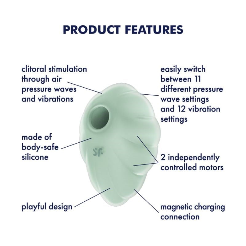 Satisfyer Cloud Dancer Air Pulse - Clit Ticklers and Pulsators