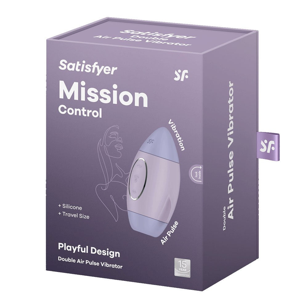 Satisfyer Mission Control Double Air Pulse Clitoral Vibrator - Pussy And Clit Toys