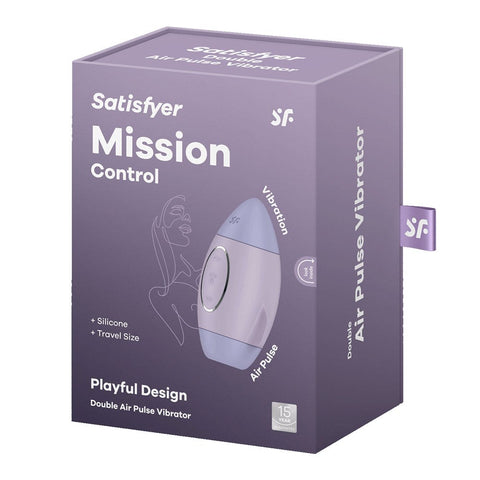 Satisfyer Mission Control Double Air Pulse Clitoral Vibrator - Pussy And Clit Toys