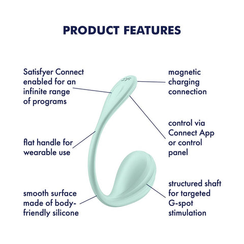 Satisfyer Smooth Petal App Control - Clit Ticklers and Pulsators