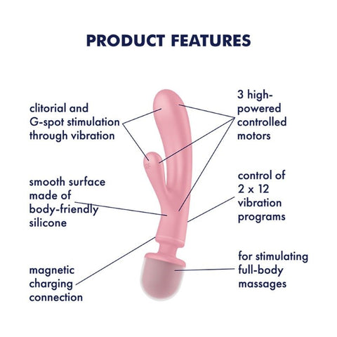 Satisfyer Triple Lover - Glass Sex Toys