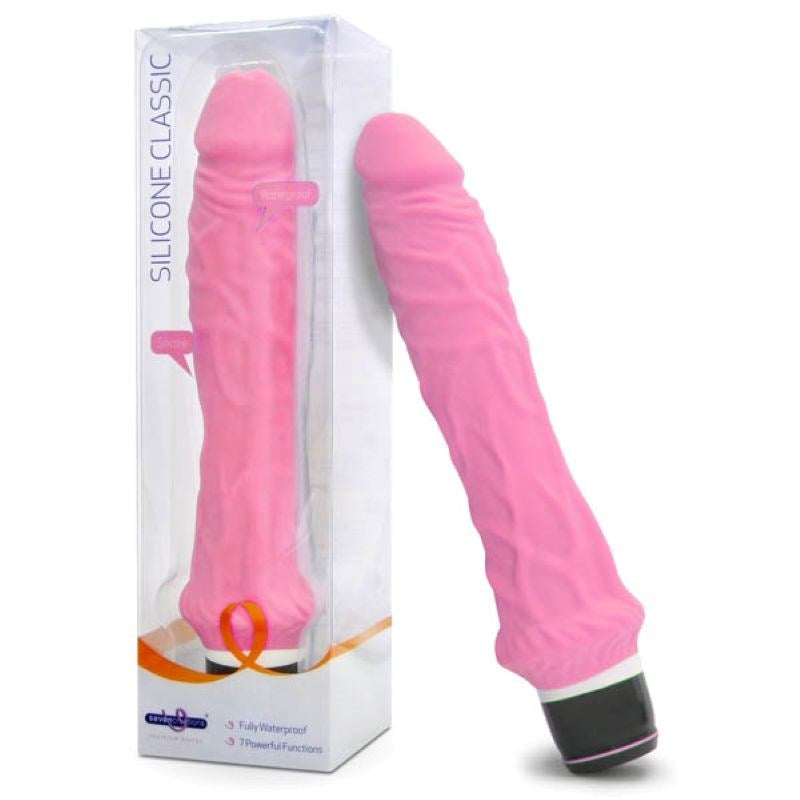 Seven Creations Silicone Classic - 7.5 Inch Vibe - - Strap On Sextoys