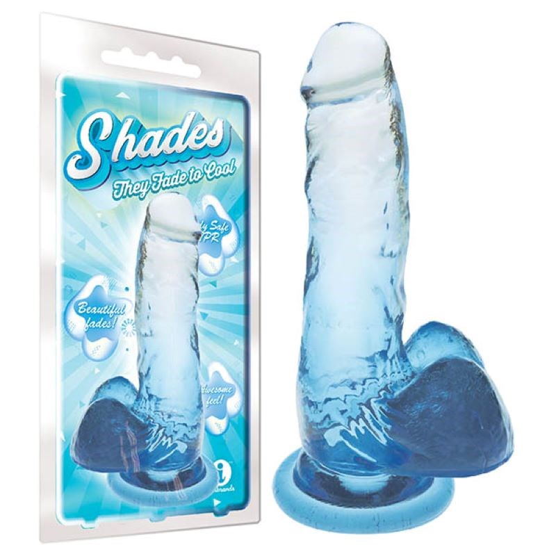 Shades 7 Inch Jelly TPR Dong - - Sex Kits