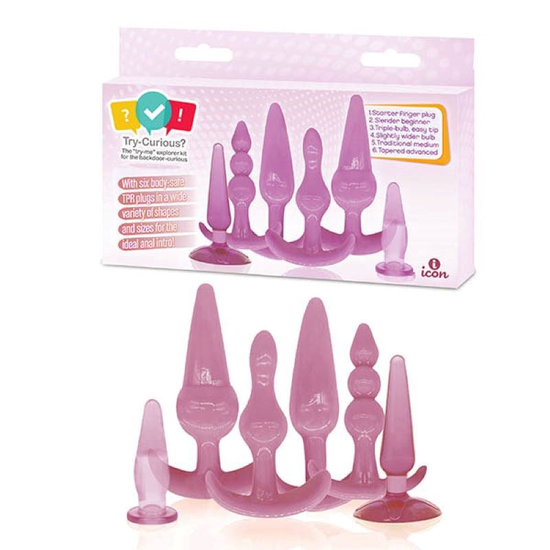 Try-Curious Anal Plug Kit - - Butt Plugs