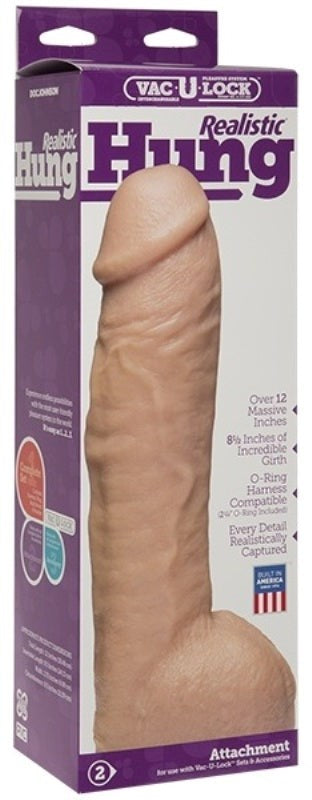 Vac-U-Lock Realistic Hung - Realistic Dildos
