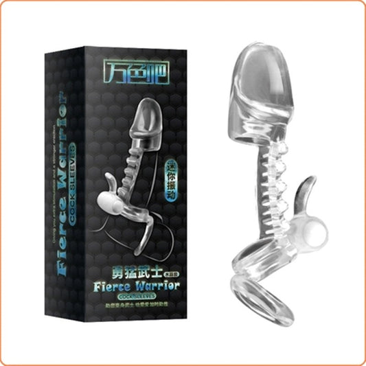 Warrion Glans Sleeve With Ball Ring Vibrating - Pumps, Extenders and Sleeves