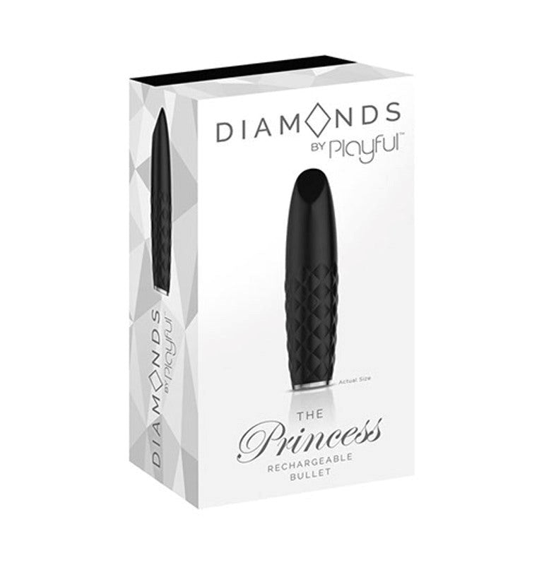 Diamonds by Playful The Princess Rechargeable Bullet - - Steel Sex Toys