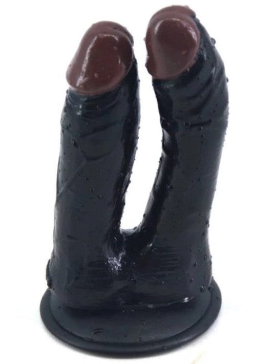 Double Dildo With Suction Cap - Butt Plugs