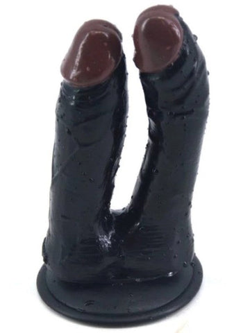 Double Dildo With Suction Cap - Butt Plugs