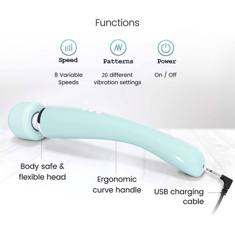 Elegance Rechargeable Vibrating Sex Wand - Strap On Sextoys