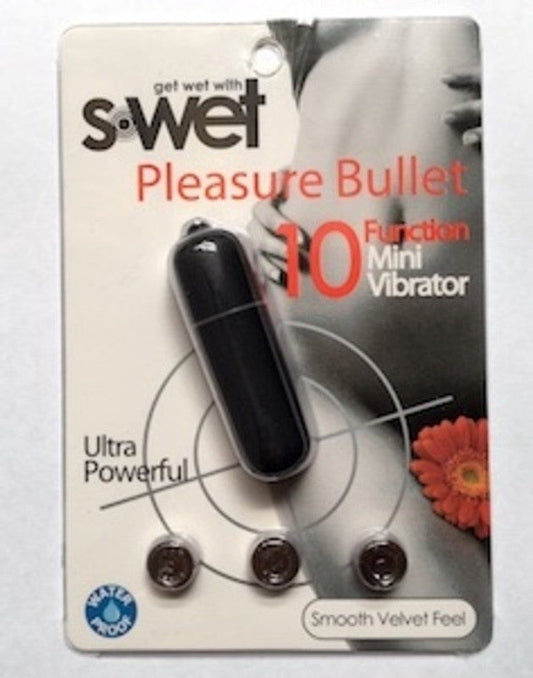 S-Wet Pleasure Vibrating Bullet Massager - Anal Beads and Balls