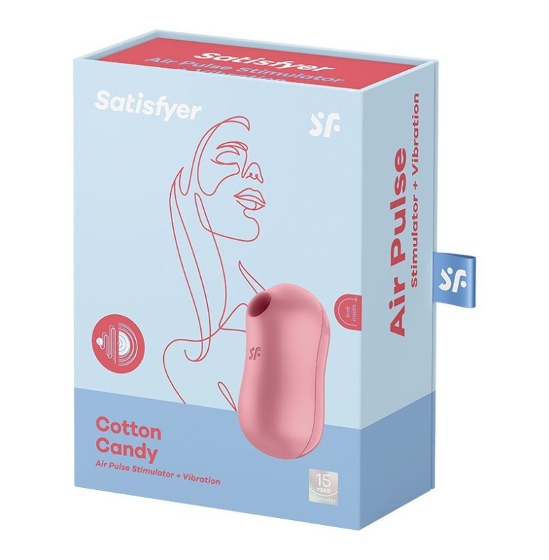 Satisfyer Cotton Candy Air Pulse Multi Functions Clitoral Massager - Rabbit Vibrators