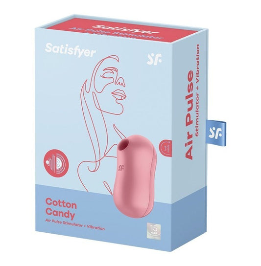 Satisfyer Cotton Candy Air Pulse Multi Functions Clitoral Massager - Rabbit Vibrators