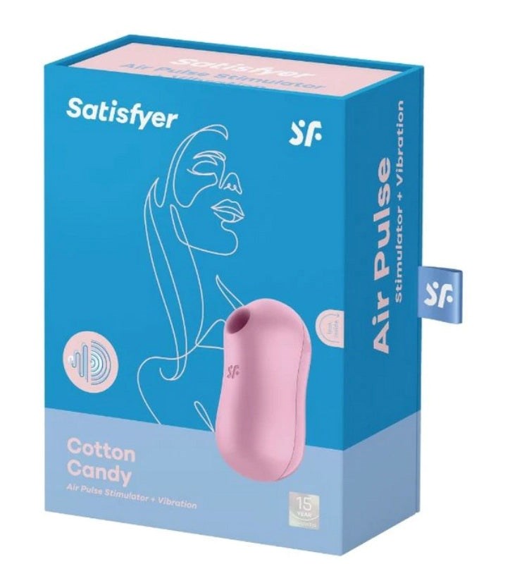 Satisfyer Cotton Candy Air Pulse Multi Functions Clitoral Massager - Rabbit Vibrators
