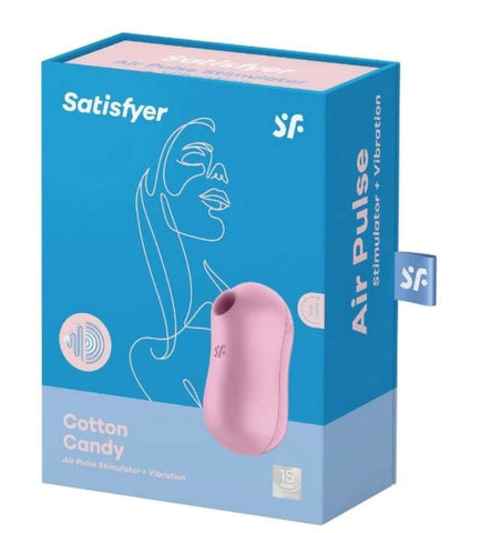 Satisfyer Cotton Candy Air Pulse Multi Functions Clitoral Massager - Rabbit Vibrators