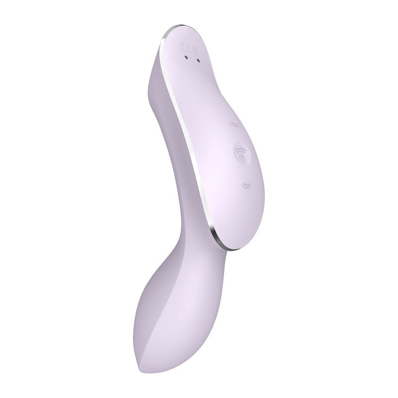 Satisfyer Curvy Trinity 2 Air Pulse Clitoral and G Spot Vibrator - Clit Ticklers and Pulsators