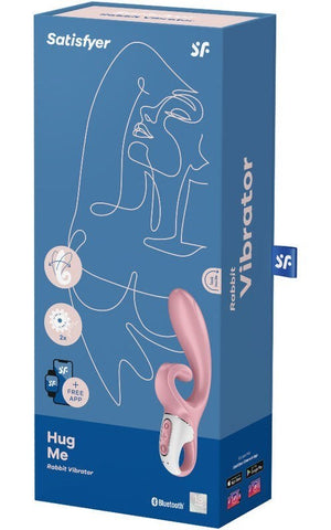 Satisfyer Hug Me Rabbit Vibe App Control - Clit Ticklers and Pulsators