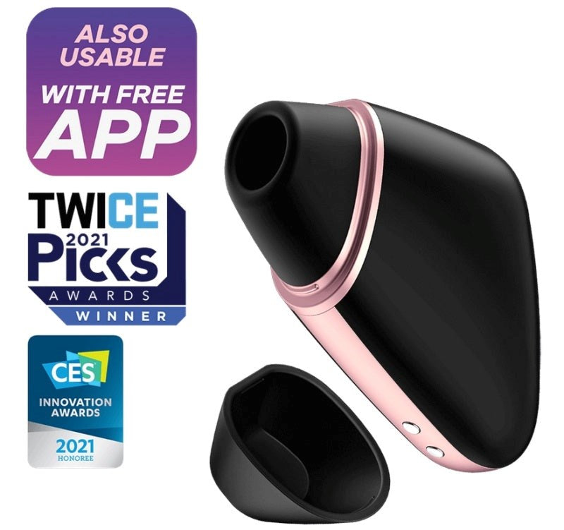 Satisfyer Love Triangle App Controlled Air Pulse Clitoral Massager - Remote Control Vibrators