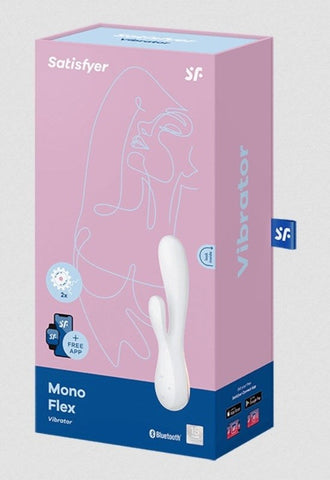 Satisfyer Mono Flex App Connected Multi Functions Rabbit Vibrator - Body Wands