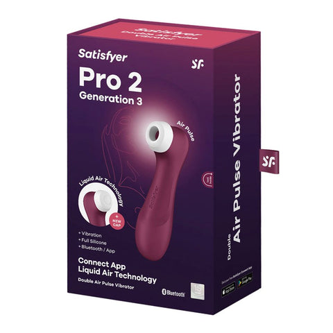 Satisfyer Pro 2 Generation 3 with App Control - Clit Ticklers and Pulsators