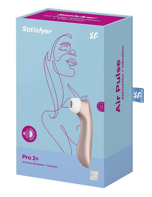 Satisfyer Pro 2+ Air Pulse Vibrating Clitoral Stimulator - Clit Ticklers and Pulsators