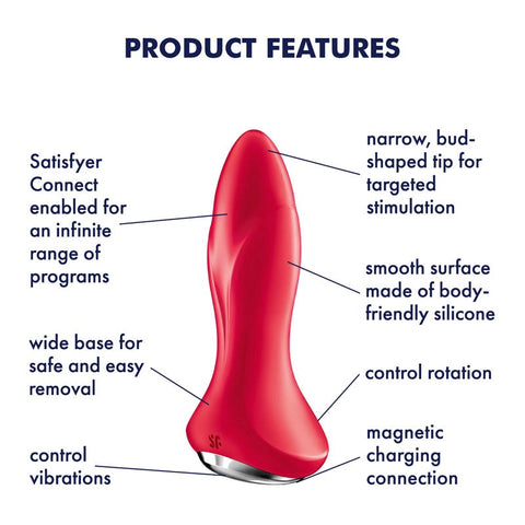 Satisfyer Rotator Plug 1 App Connected Anal Vibrator - Remote Control Vibrators