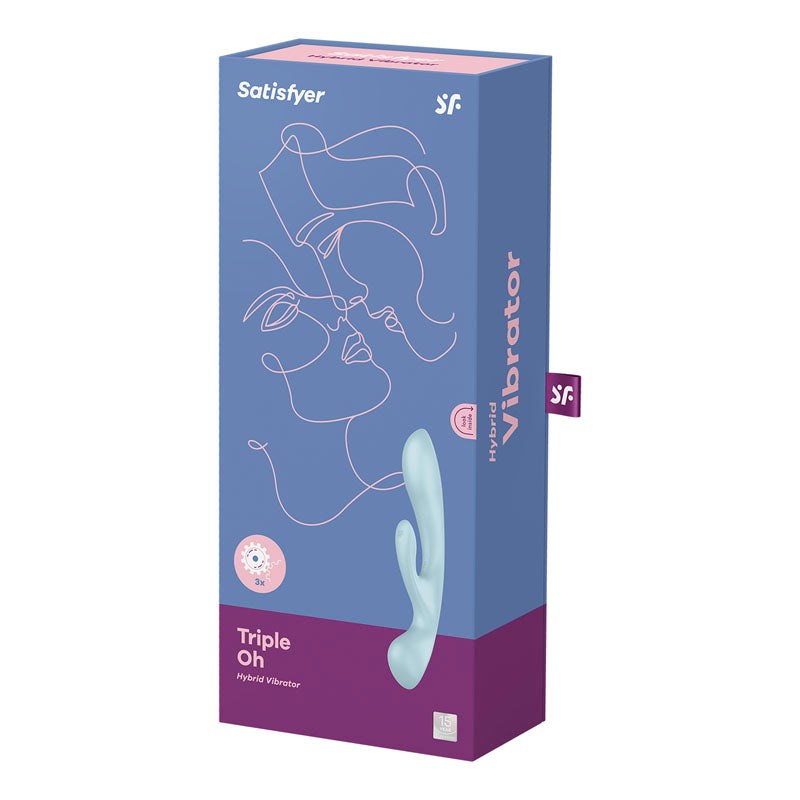 Satisfyer Triple Oh Massager and Rabbit Vibrator - Personal Massagers