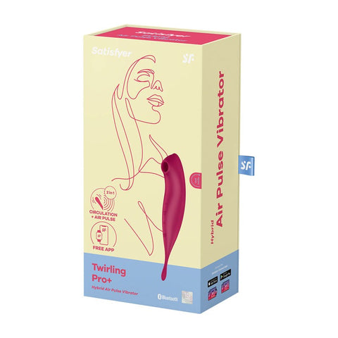 Satisfyer Twirling Pro Hybrid Air Pulse G Spot Vibrator - Remote Control Vibrators
