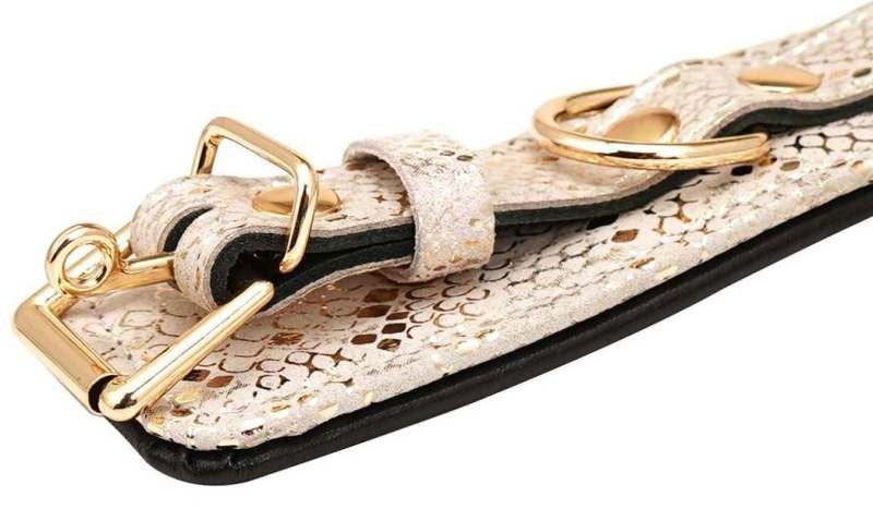 Spartacus Snake Print Microfiber Ankle Restraints - - Butt Plugs