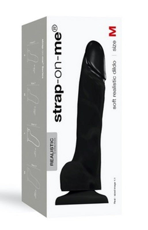 Strap-on-Me Soft Realistic Dildo Medium - - Strap On Sextoys