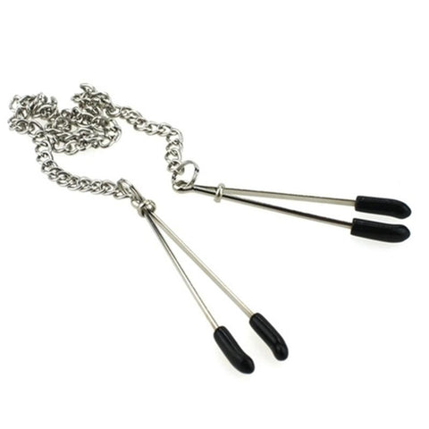 Tweezer Clamps With Chain - Anal Dildos