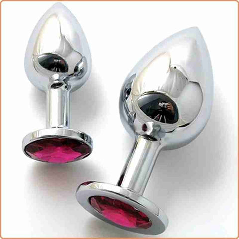 Attractive Metal Butt Plug Small - Steel Sex Toys