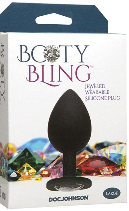 Booty Bling Large Silicone Butt Plug - - Clit Ticklers and Pulsators