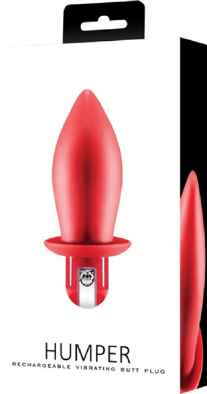 Excellent Power Wide Humper Rechargeable Vibrating Butt Plug - Bullet Vibrators
