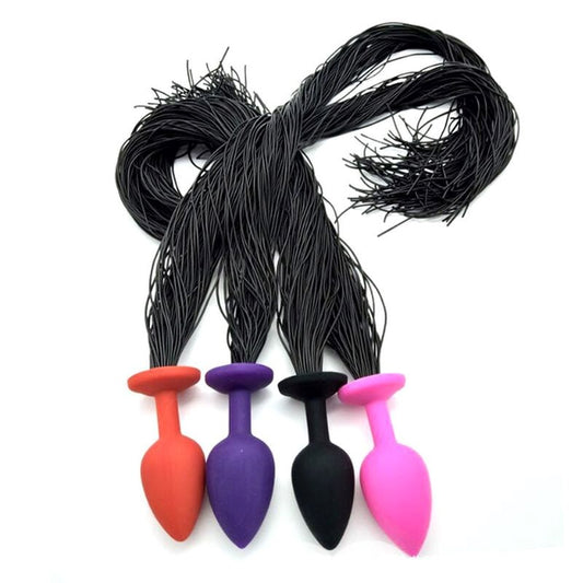 Horsetail Silicone Anal Plug Medium - Clit Ticklers and Pulsators