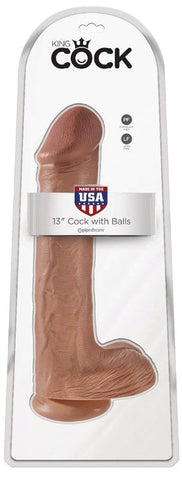 King Cock 13 Inch Cock with Balls - Realistic Dildos