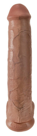 King Cock 15 Inch Realistic Dong with Balls - Rabbit Vibrators