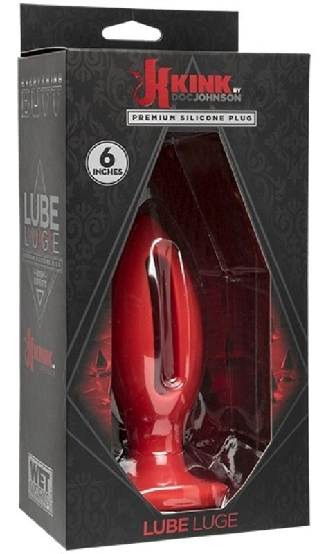 Kink Wet Works Lube Luge Premium Silicone Butt Plug 6 Inch - Butt Plugs