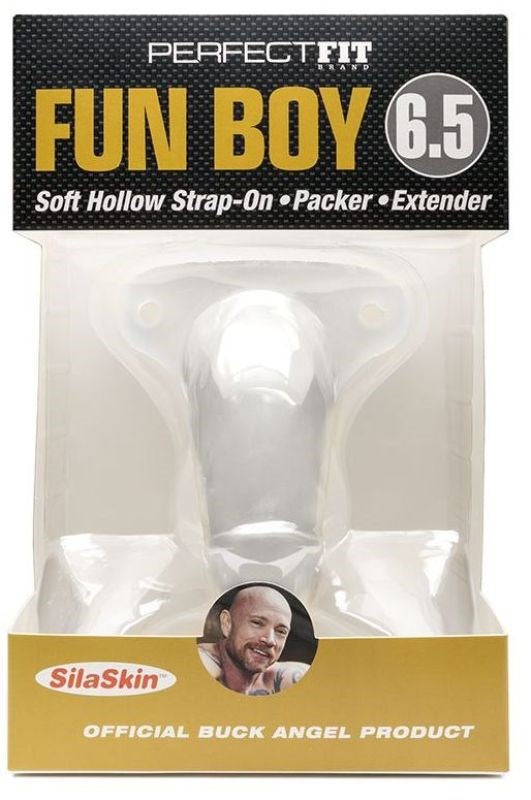 Perfect Fit Fun Boy 6.5 Inch Soft Hollow Strap-On - - Strap On Sextoys