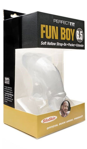 Perfect Fit Fun Boy 6.5 Inch Soft Hollow Strap-On - Strap On Sextoys