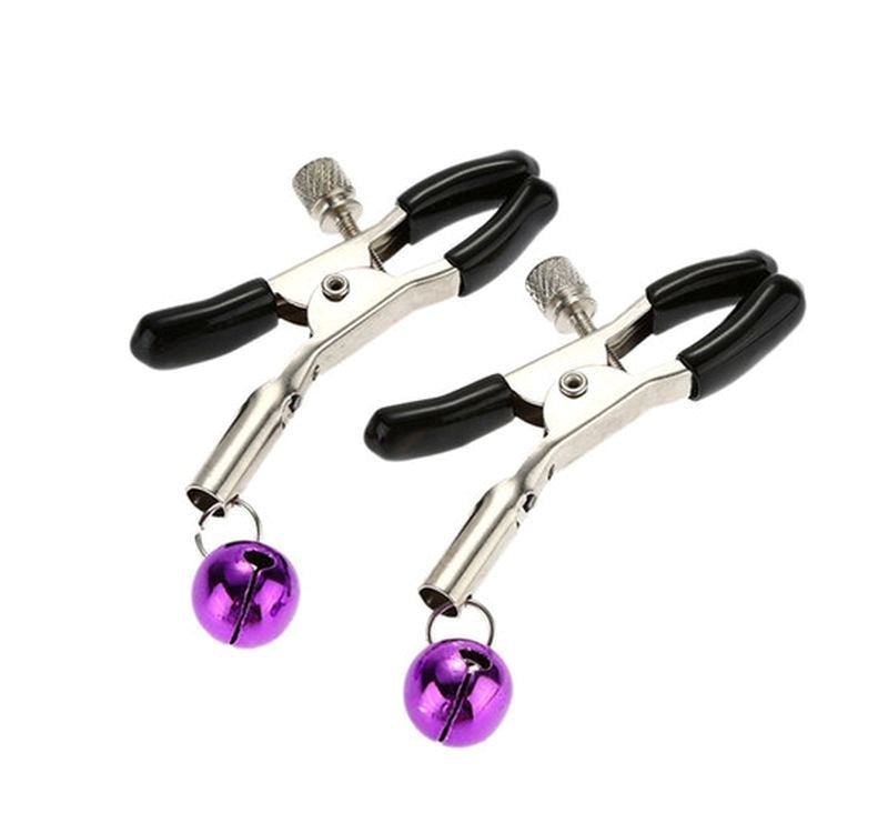 Adjustable Nipple Clamps With Bell - - Nipple and Clit Clamps