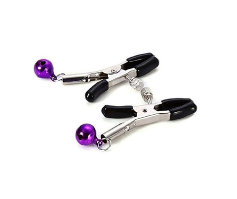Adjustable Nipple Clamps With Bell - Nipple and Clit Clamps