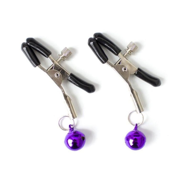 Adjustable Nipple Clamps With Bell - - Nipple and Clit Clamps