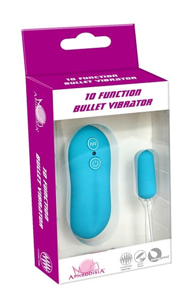 Aphrodisia 10 Function Vibrating Bullet - - Anal Dildos