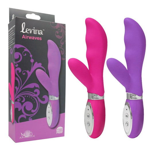 Aphrodisia Levina Airwaves Silicone Vibrator - Rabbit Vibrators