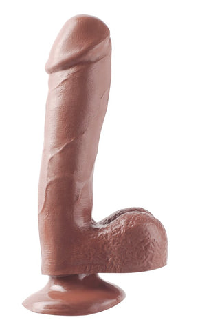 Basix 7.5 Inch Dong with Suction Cup - Realistic Dildos