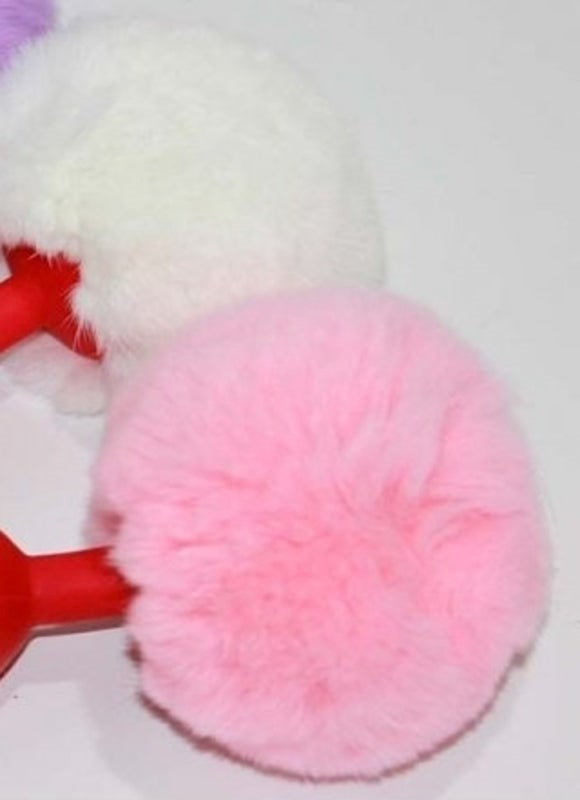 Bunny Faux Tail Silicone Anal Plug Medium - - Butt Plugs