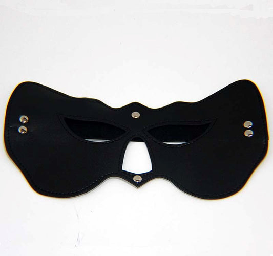 Cat Woman PVC Eye Mask Black Heavy - Fancy Dress Ups