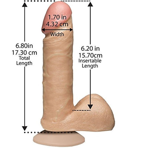 Doc Johnson The Realistic Cock with Balls 6 inch - Rabbit Vibrators