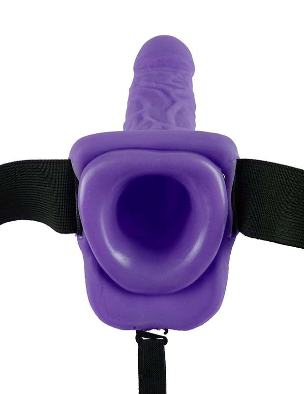 Fetish Fantasy Series 7 Inch Vibrating Hollow Strap-On with Ball - - Strap On Sextoys